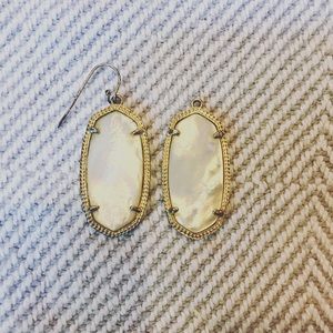 Kendra Scott "Elle" mother of pearl earrings